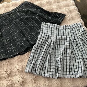 Black Pleated Mini Skirt for Casual Wear